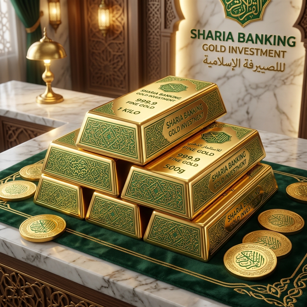 Ilustrasi Investasi Cicil Gadai Logam Mulia Emas Antam Bank Syariah Indonesia BSI