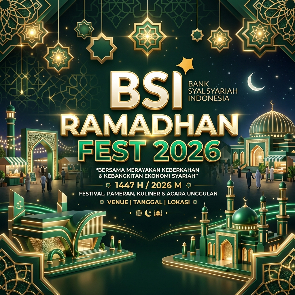 Pameran Akbar BSI Ramadhan Fest 2026 - Rangkaian Acara di 9 Kota